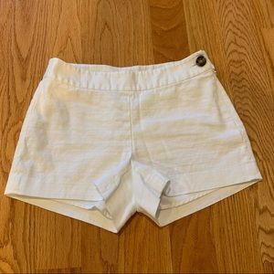 Sail to Sable White Side Zip Shorts - Size 2